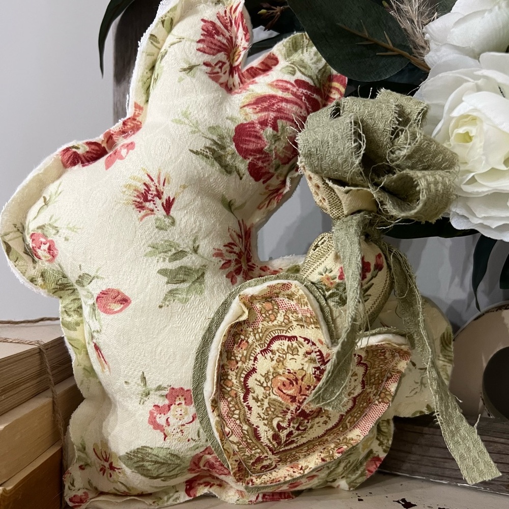 Handmade fabric bunny